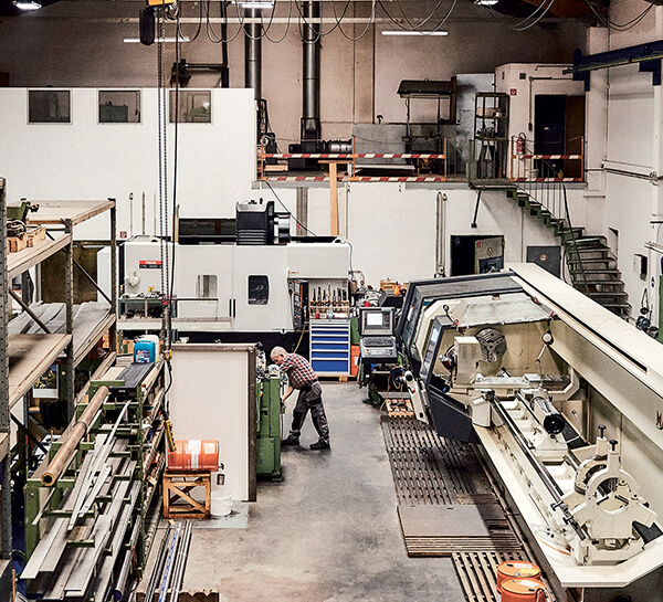 Produktionshalle von TMR
