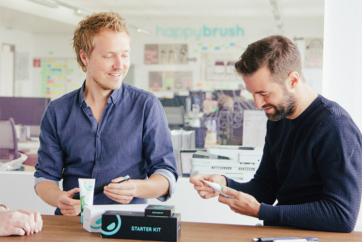 happybrush-Gründer Stefan Walter und Florian Kiener