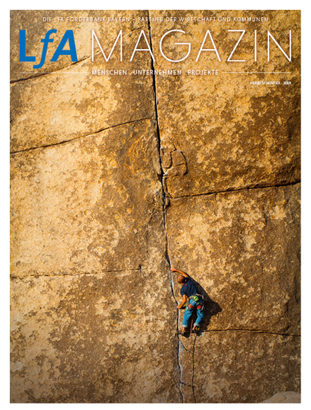 Cover des LfA Magazins Gründung
