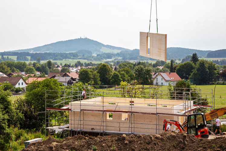 Massivholzwand von ARS