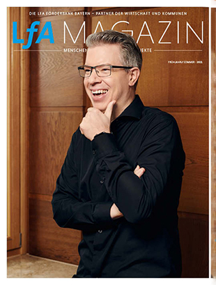 Cover der Frühjahrausgabe 2021 des LfA-Magazins