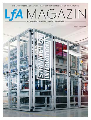 Cover der Herbstausgabe 2022 des LfA-Magazins