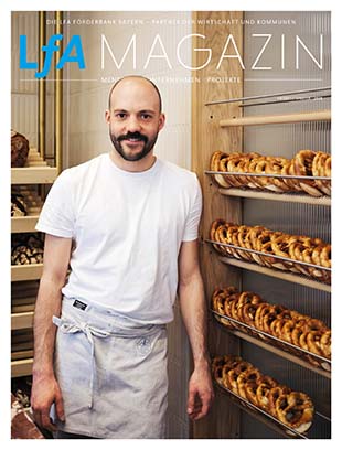 Cover der Herbstausgabe 2023 des LfA Magazins