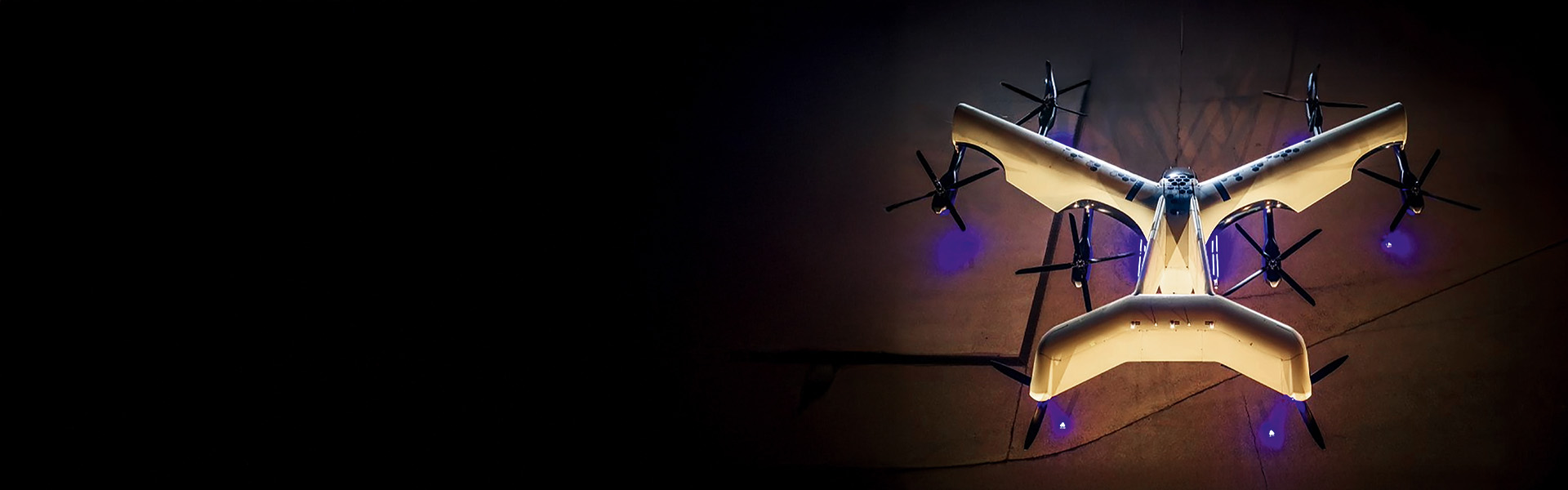 Ein Flugtaxi-Prototyp City-Airbus