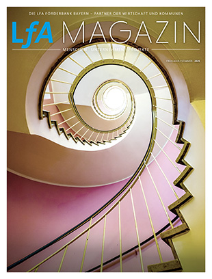 Cover der Frühjahrsausgabe 2024 des LfA Magazins