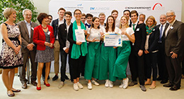 Siegerehrung des Landeswettbewerbs 2018: