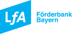 Logo der LfA mit Schriftzug: Beratung. Finazierung. Erfolg.
